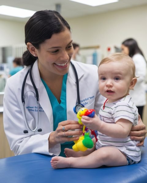 doc with baby 2 doc with baby 2